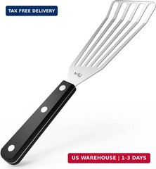 MIU Fish Spatula Stainless Steel, Flexible, Polished Metal, Corrosion Resistant,