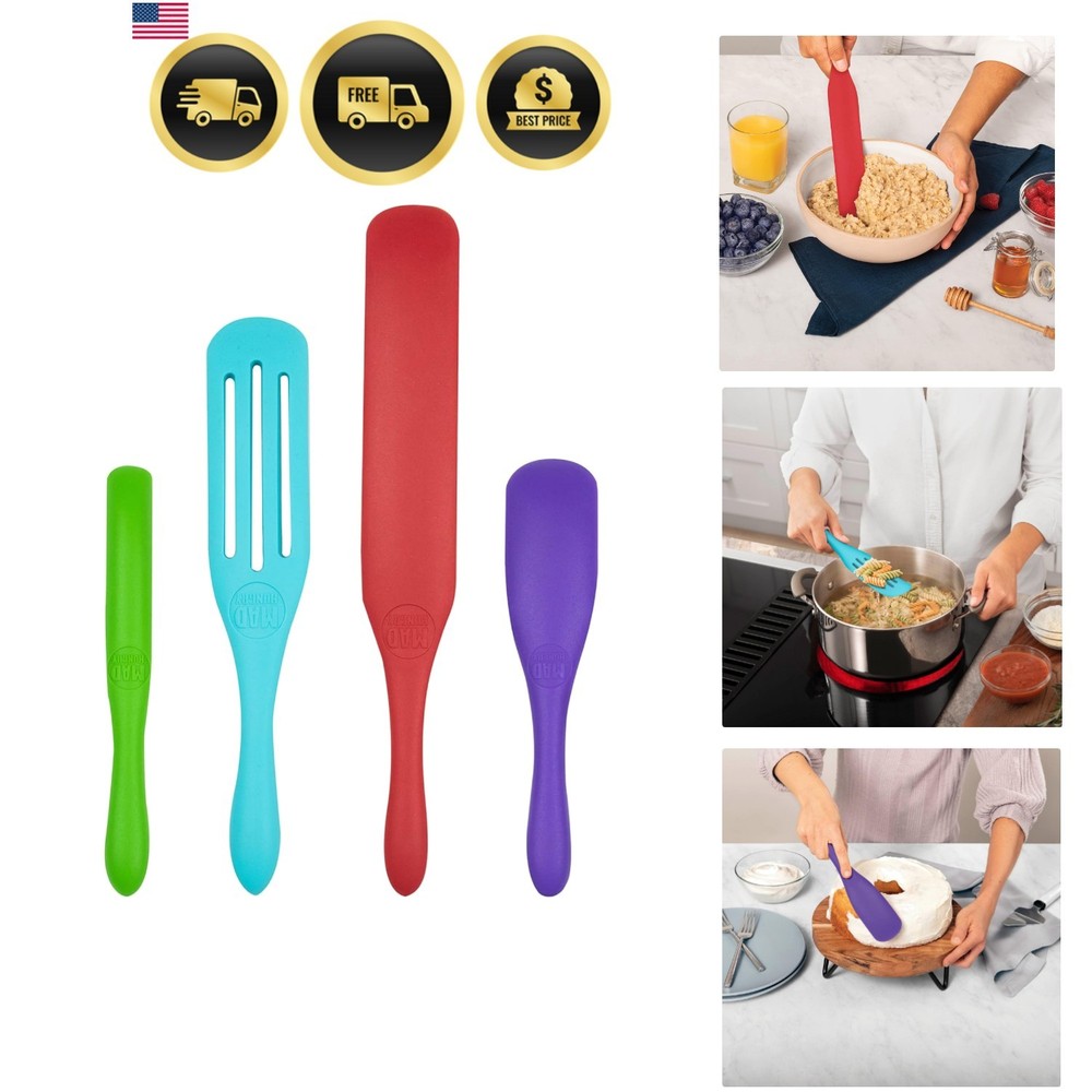 Mad Hungry PKA 47578 4-Piece Silicone Spurtle Set
