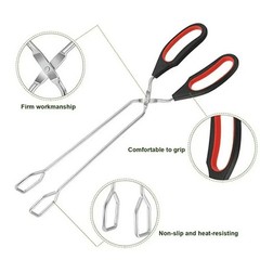 Scissor Tongs Stainless Steel 3 Pack Kitchen Tongs for Cooking Food Tongs BBQ.
