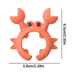 Silicone Crab Spatula Holder Heat Resistant Utensil Rest Kitchen Cooking Tool