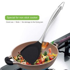 Honglida Premium Silicone Wok Turner BPA Free 600ºF Spatula Stainless Steel H…