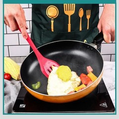 5Pc Silicone Kitchen Utensil Set, Red, Spatulas Whisk Brush, Heat Resistant