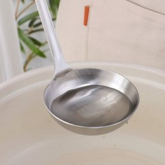 2 Pcs Soup Ladle Colander Metallic Frosting Flatware Cookware Serving Long Handl