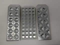 Raviolamp IPS Torino Set of 3 Ravioli Molds Round Square Triangle Made in Italy