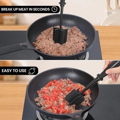 Meat Chopper Ground Beef Masher Heat Resistant Hamburger Mixing Tool
