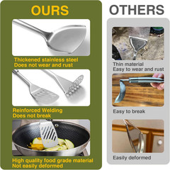 Stainless Steel Kitchen Utensil Set 28 Pcs Nonstick Cooking Tools with Silicone