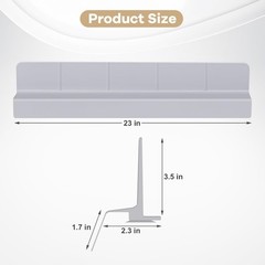 Protector antisalpicaduras para fregadero con ventosas, agua de silicona