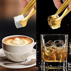 SERVING TONGS 12PACKS STAINLESS STEEL SUGAR TONGS 5.3INCH SMALL TONG KITCHEN APP