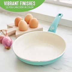 GreenLife Nonstick 8″ Frying Pan Skillet, Turquoise