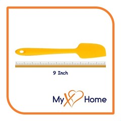 9″ Yellow Silicone Spatula by MyXOHome (1, 2, 4 or 6 Spatulas)