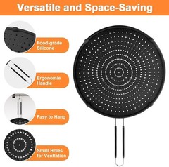 Silicone Splatter Screen for Frying Pan,13inch Grease Splatter