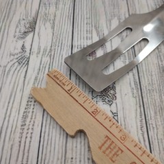 Slotted Servespoon Small Spatula Server Short Metal Turner Unbranded Lot of 2