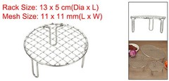 5 Inch Round Cooking Rack Stainless Steel BBQ Grill Baking Rack with Legs