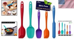 Versatile 5-Piece BPA-Free Silicone Spatula Set – Effortless Cooking & Baking