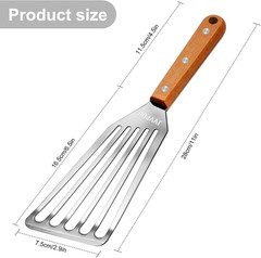 Fish Turner Spatula Stainless Steel 11 Metal Slotted Spatula for Non Stick …