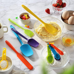 Silicone Spatula Set 5PCS Heat Resistant Baking Cooking Utensils Dishwasher Safe