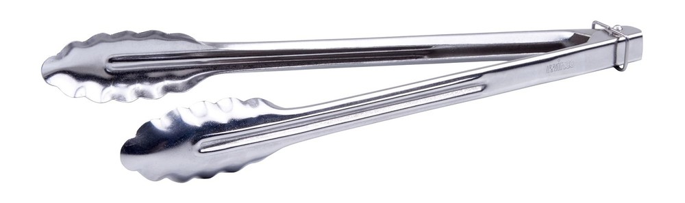 Winco Heavy-Duty Stainless Steel Utility Tongs, 12″