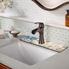 Sink Faucet Absorbing Mat, 2 Pack Drying Mat Around Faucet Sink Splash Guard …
