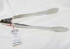 All-Clad Stainless Steel Locking Tongs 12 inch Silver NEW WITH TAG