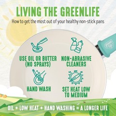 GreenLife Nonstick 8″ Frying Pan Skillet, Turquoise