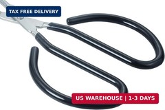 Stainless Steel Kitchen Scissor Tongs 10in Heavy Duty Set of 2