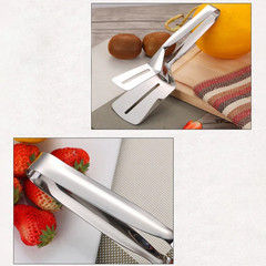 Tongs Steak Clamp Kitchen Stainless Steel Tool Food Clip Bread Meat BBQ Cooking