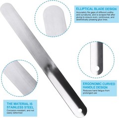 7 Packs Caulking Spatula Tool Set, Stainless Steel Multi-Size Caulk Finishing Sp