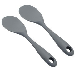 2PCS Silicone Rice Paddle, Non Stick Rice Spoon Scooper, Heat Resista.