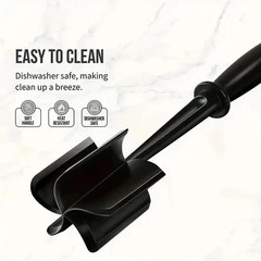 Pampered Chef Mix Chop Meat Chopper Black Nylon Crumble Mixer Masher