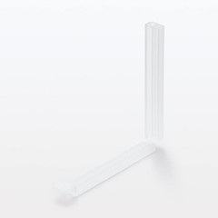 MUJI Polypropylene Bag Clips Semi-transparent Large Width 12 x Depth 1.5 x1.0ｃｍ