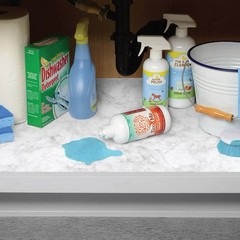 Con-Tact 24×48 Under Sink Mat Carrara Marble Waterproof Shelf Liner