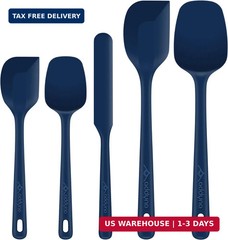 5pcs Silicone Spatula Set Heat Resistant Nonstick Baking Cooking Tools
