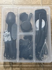 36 Piece Kitchen Gadget Set with Kitchen Cooking Utensils, and Drawer Organizer