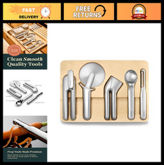 5-Piece Stainless Steel Kitchen Gadget Set – Essential Cooking Tools & Utensils