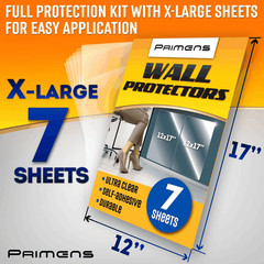 Wall Protector Sheets for Painted Wall. Clear Plastic Adhesive Film Stickers