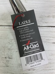 All-Clad Cook & Serve Stainless Steel Ladle, 9.5 inch, Silver, NEW