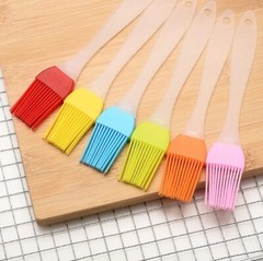 6Pcs Silicone Basting Pastry Barbecue oil Brush for BBQ Basting Kitchen Party US