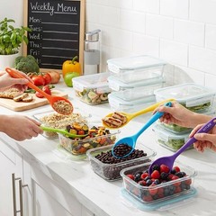 5PCS Silicone Serving Spoons Set, Heat Resistant Kitchen Spoons for Cooking, …