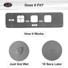 Faucet Mat Bathroom Sink 3-square-hole : Diatomite Bathroom Sink Splash Guard…