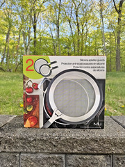 NEW MIU 2-Piece Silicone Splatter Guards Stainless Steel Mesh Screens