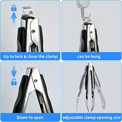 Versatile Non-Slip Kitchen Tongs Set – 9/12 Inch Heat-Resistant & Durable