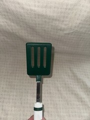 Vintage Spatula Stainless Steel Made In China Green And White