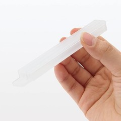 MUJI Polypropylene Bag Clips Semi-transparent Large Width 12 x Depth 1.5 x1.0ｃｍ