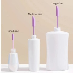 3pcs Reusable Silicone Spatulas, Eco-Friendly Cosmetic Jar Scrapers, Portable f