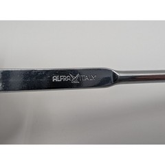 Alfra Skimmer Spoon Silver Stainless Steel Long Hook Handle Italy Vintage