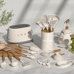 33-Piece Umite Chef Non-Stick Silicone Cooking Utensils Set with Holder – Khaki