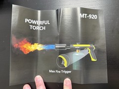 SEESE Powerful Torch Kitchen Cooking Grilling Propane Gun MT-920 Max 3272℉
