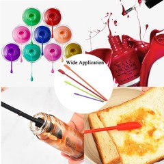 Silicone Spatula Set 4pcs Mini Flexible Scraper Tools for Jar Kitchen Makeup