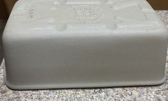 Pampered Chef Stone Loaf Meatloaf/Bread Baking Bread Pan #010802 USA 11”x 6 1/8”