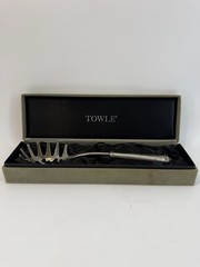 Towle Silver Plated Pasta Serving Fork Spoon Utensil Server In Velvet Box